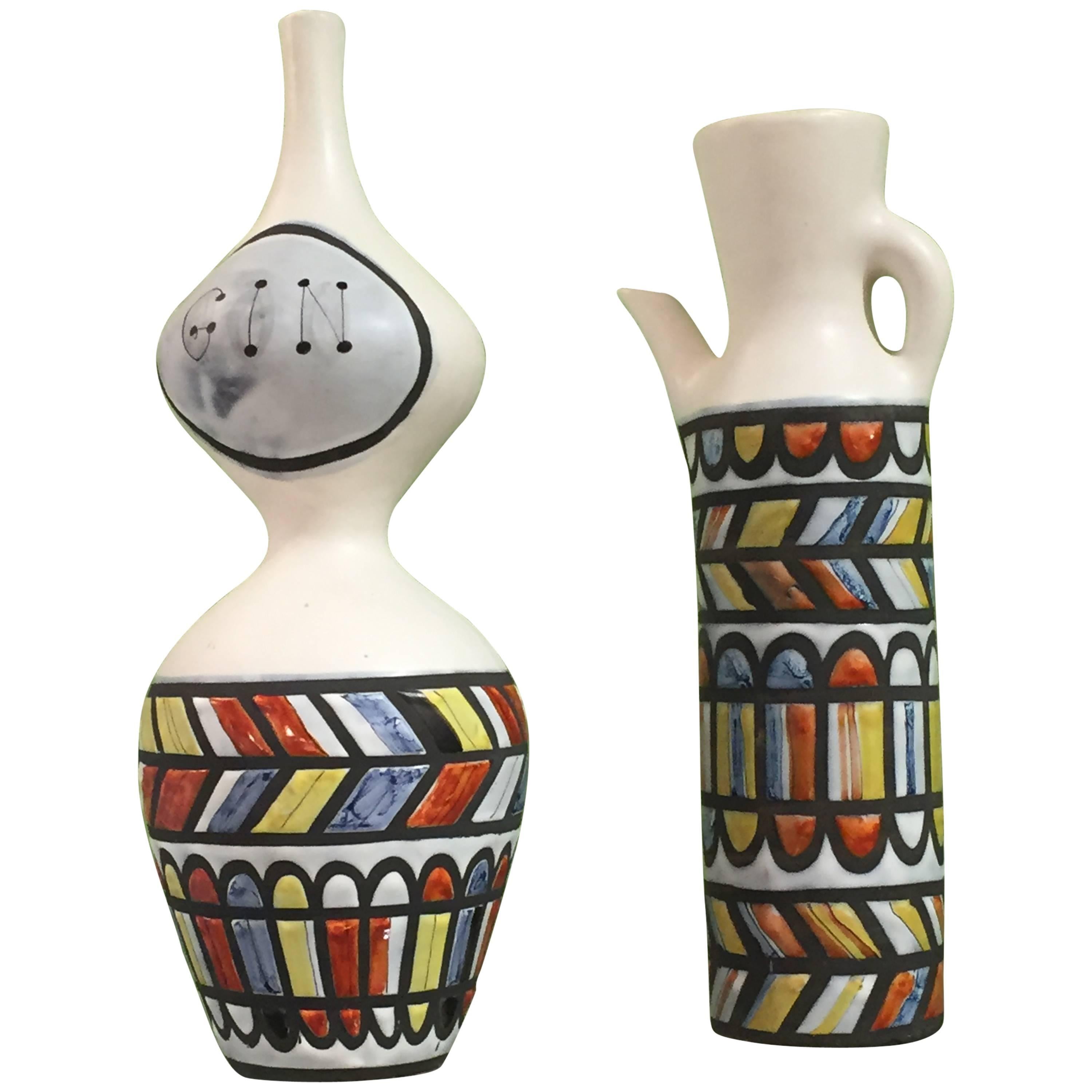 Vintage Ceramic Pitchers by Roger Capron