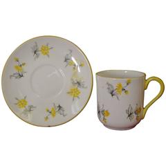 Exquisite Toy Size Cup and Saucer Set in the Charm Pattern 