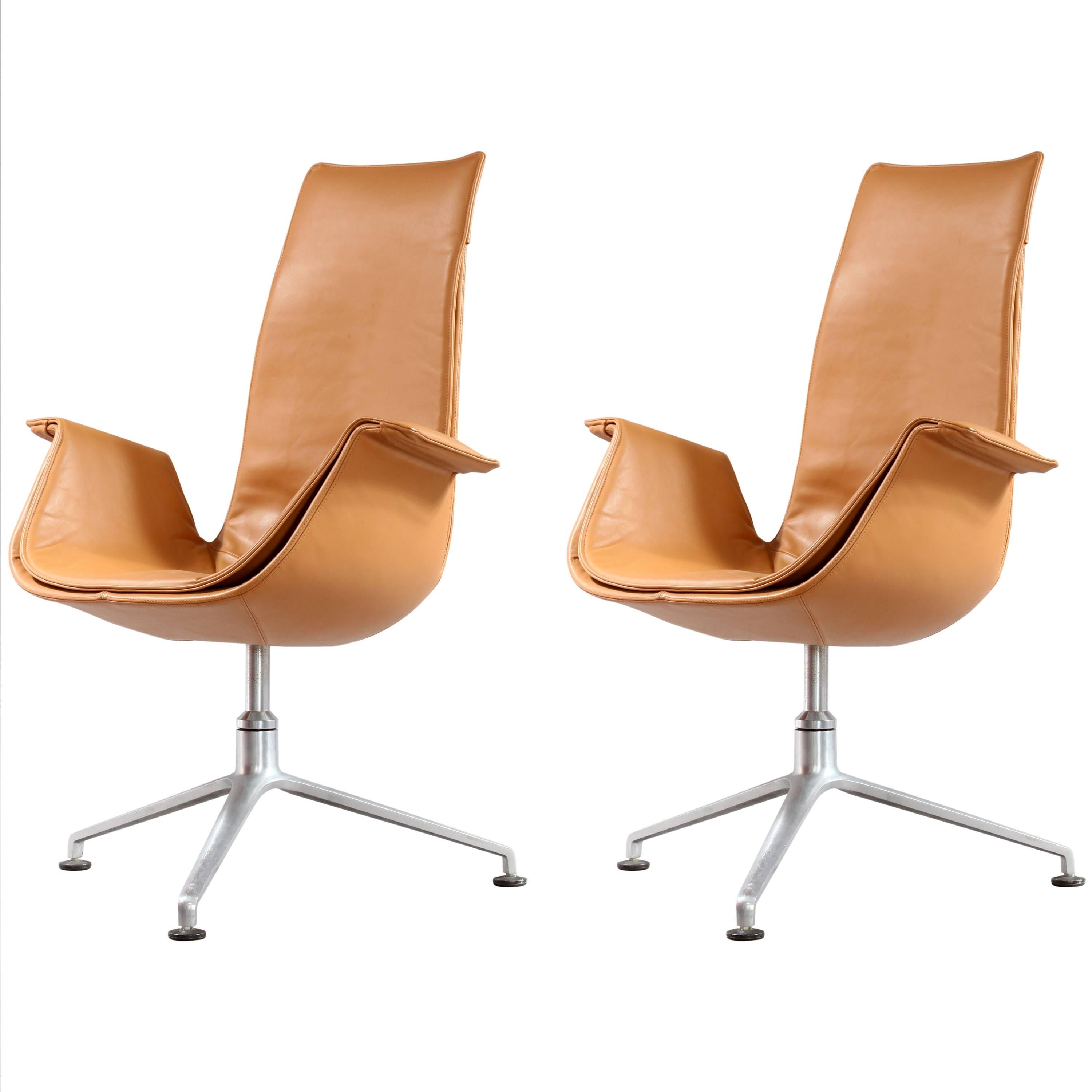 Pair of FK 6725 Tulip Chairs by Preben Fabricius & Jorgen Kastholm