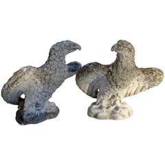 Pair of Stone Eagles