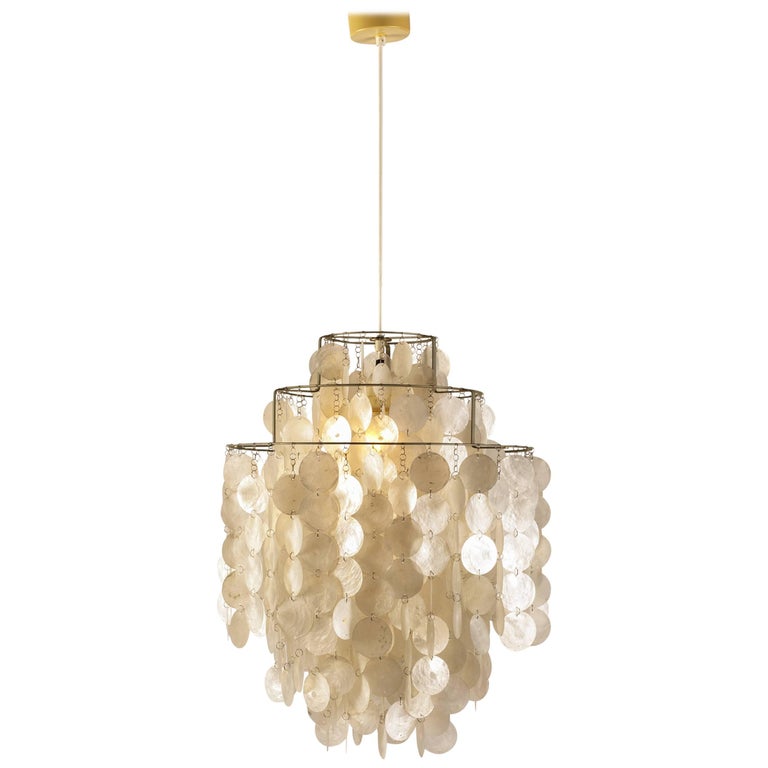 Shell Plate Pendant Lamp by Verner Panton, Fun 1DM, 1964 ...