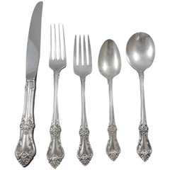 Retro Afterglow by Oneida Sterling Silver Flatware Set for 18 Service 94 Pieces Huge!