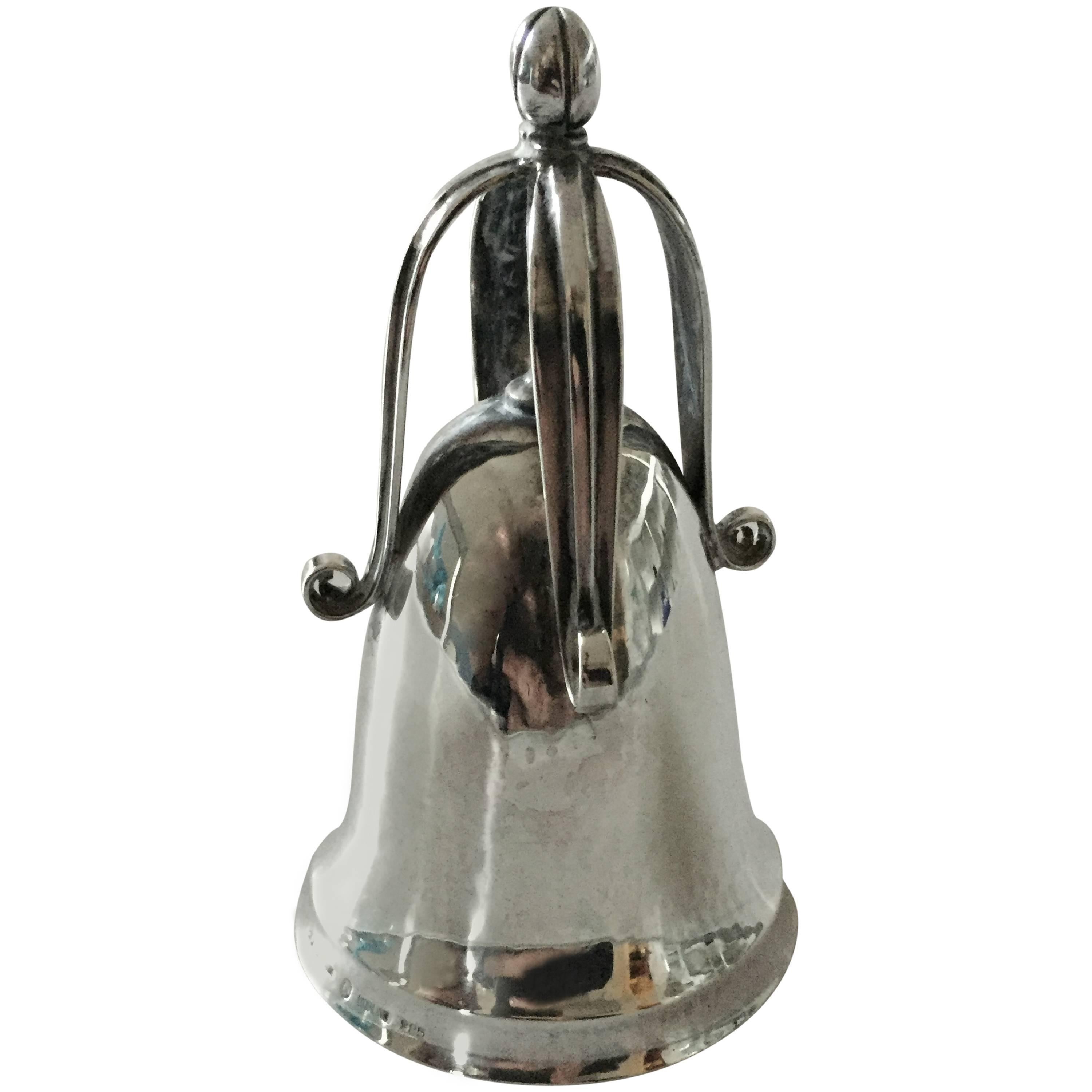 Georg Jensen Sterling Silver Table Bell For Sale