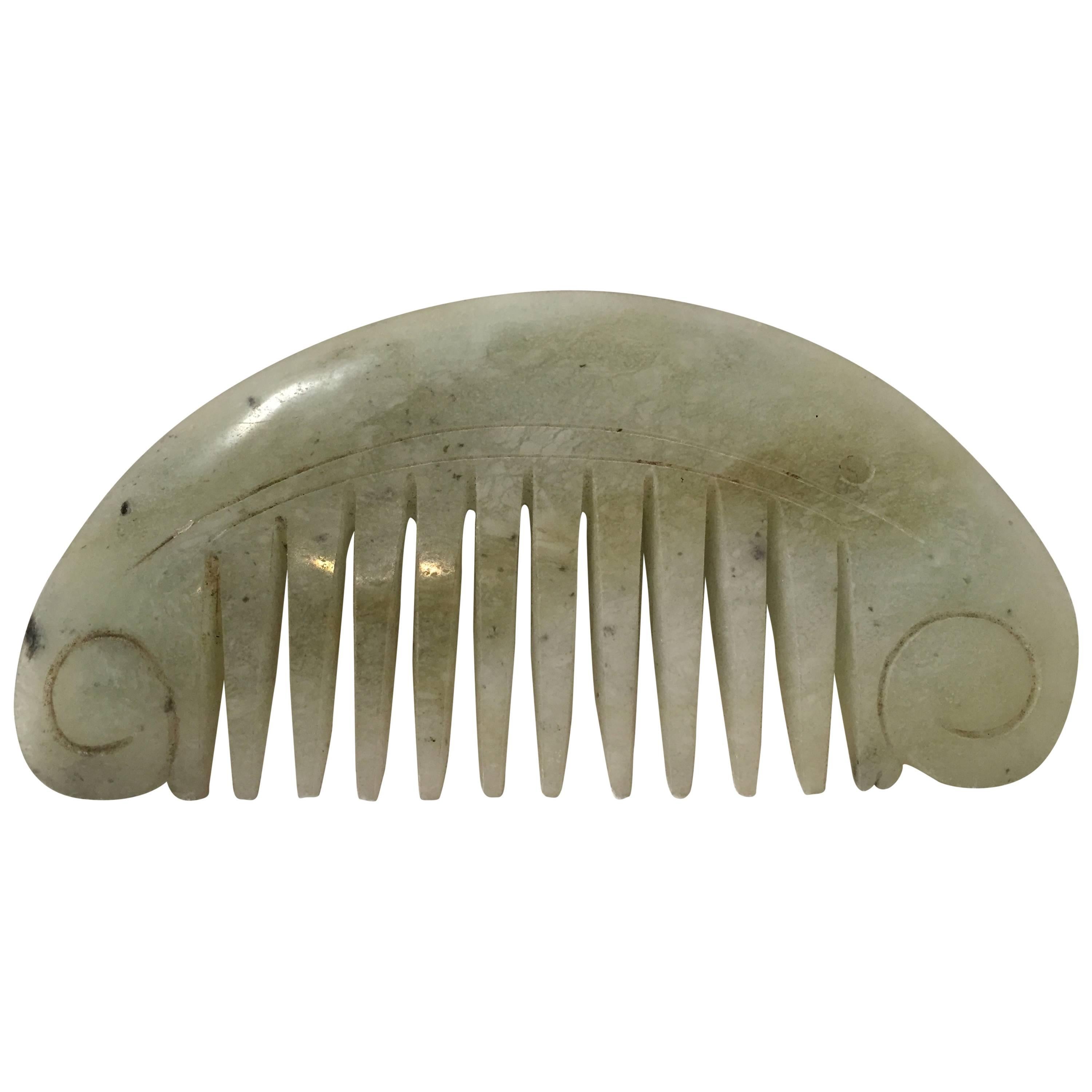 Antique Jade Comb For Sale