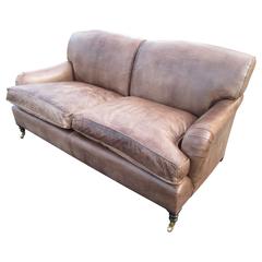 George Smith Standard Sofa in Tobacco Leather