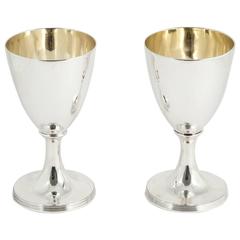 Pair of George III Silver Goblets