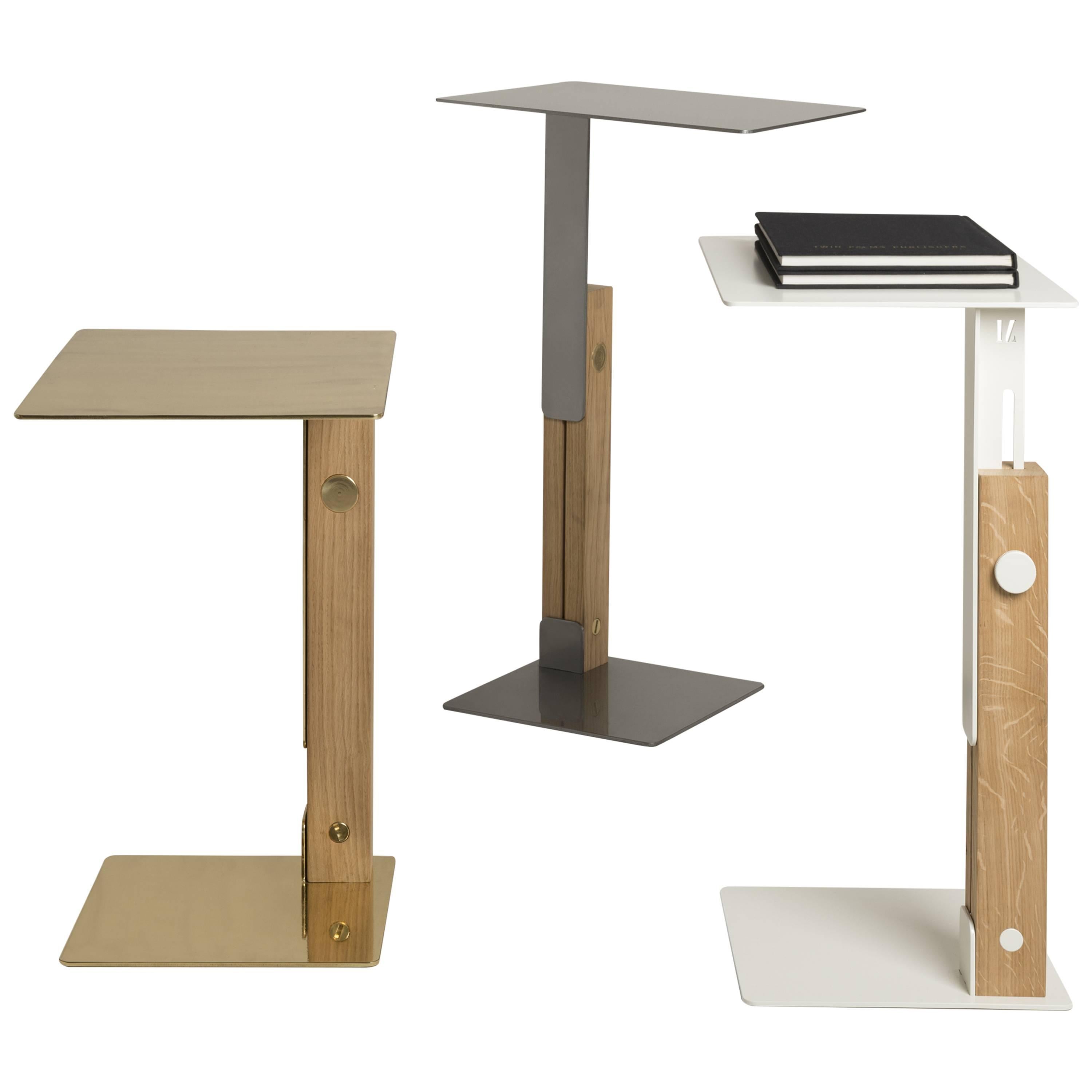 Slide Table Adjustable Side Table Designed by Omri Revesz