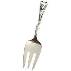 Georg Jensen Silver Ornamental Serving Fork