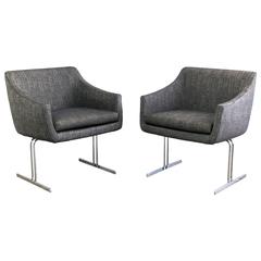 Pair of Hugh Acton Lounge Chairs by Vecta