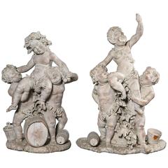 Carved Putti Grouping