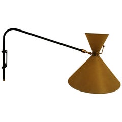 Large Midcentury Sconce by Lunel