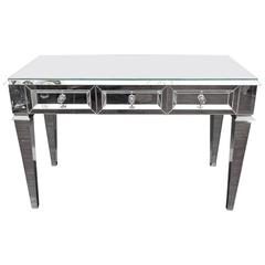 Custom Beveled Starphire Mirror Desk /Vanity 10