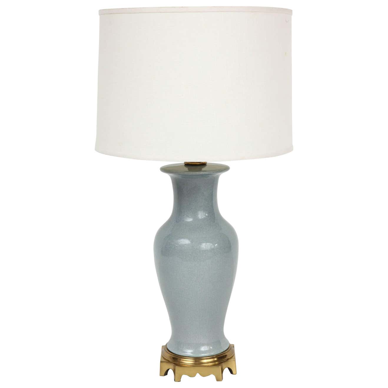 1940s Blue Porcelain Table Lamp by Paul Hanson at 1stDibs paul hanson