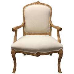Carved French Country Armchair 12