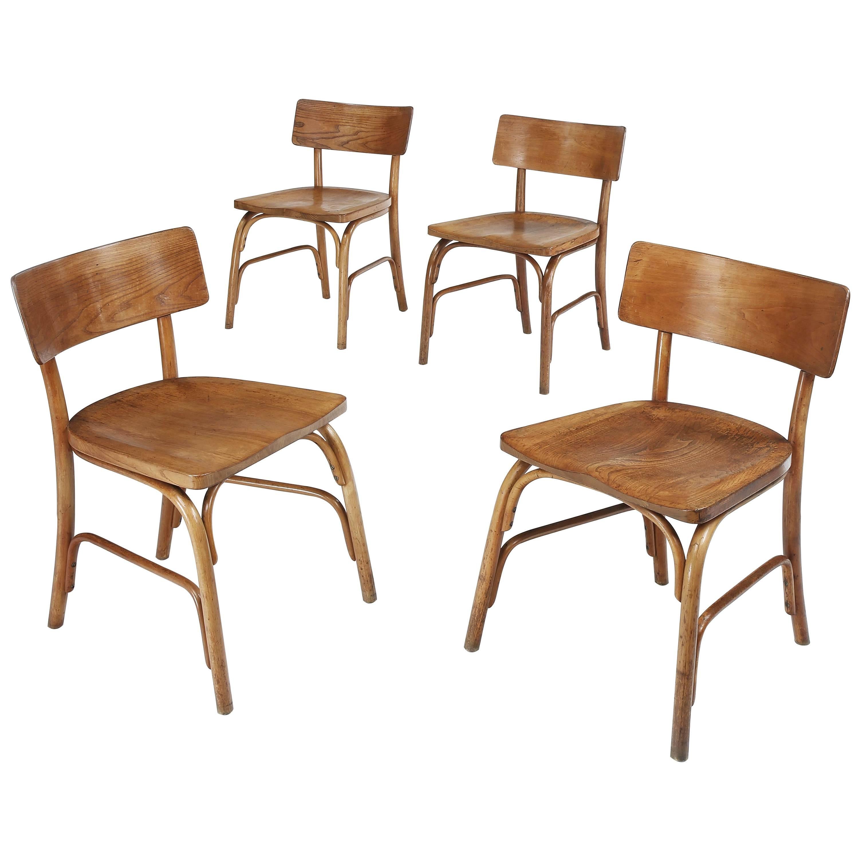 Set of six 1930s Husum Chairs by Frits Schlegel For Sale