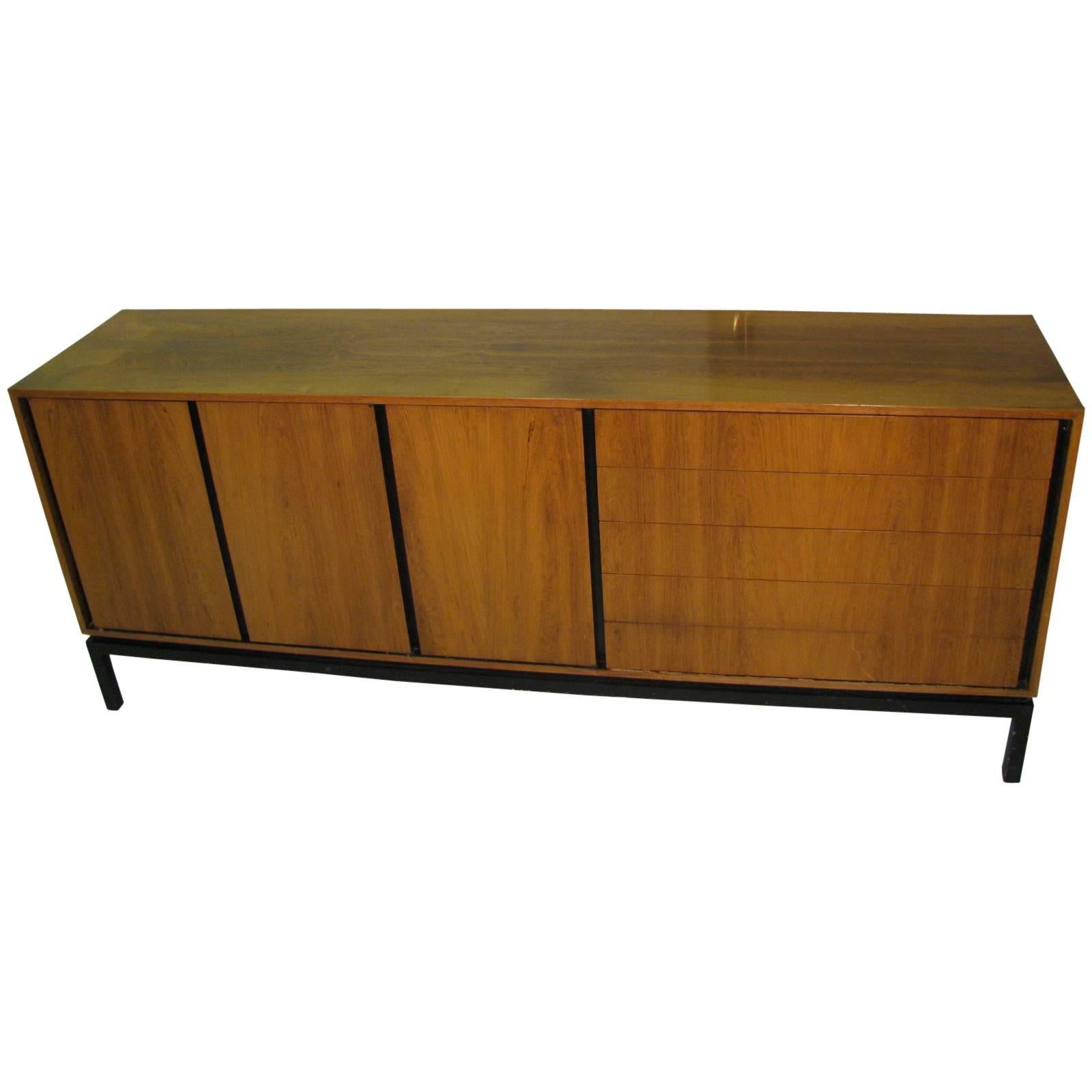 Modern Industry Long 6Drawer Dresser in Oxidized Walnut For Sale at 1stDibs