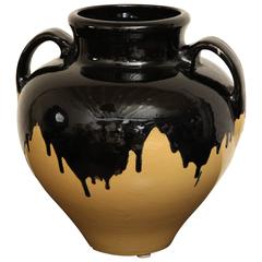 Large Dramatic Glazed Urn, circa 1960