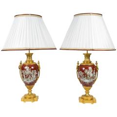 Pair of Porcelain Tables Lamps