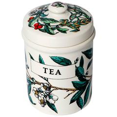 Vintage Early Porcelain Tea Jar by Piero Fornasetti