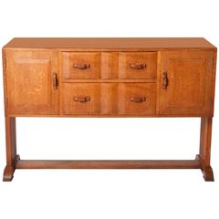 Heals of London Arts and Crafts oak side cabinet, England circa 1930