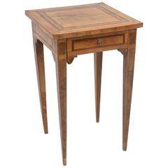 Northern Italian 19th Century Olivewood Accent Table