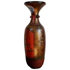1890 Neo Chinese Big Faience Vase