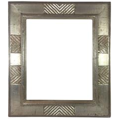 Newman Macklin Style Silver Leaf Frame