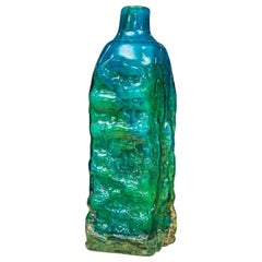 Große Vase aus strukturiertem Mdina-Glas von Michael Harris