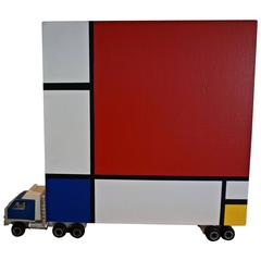 Vintage "Homage to Mondrian" by Bruce Houston
