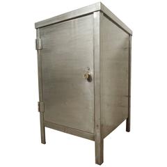 Vintage Industrial Metal Cabinet, Refinished