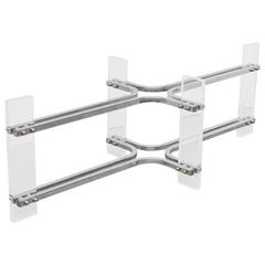 Charles Hollis Jones Lucite and Chrome Coffee Table, 1970s USA 9