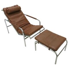 Genni Chaise and Ottoman by Gabriele Mucchi for Zanotta Designed 1935, Italy 5