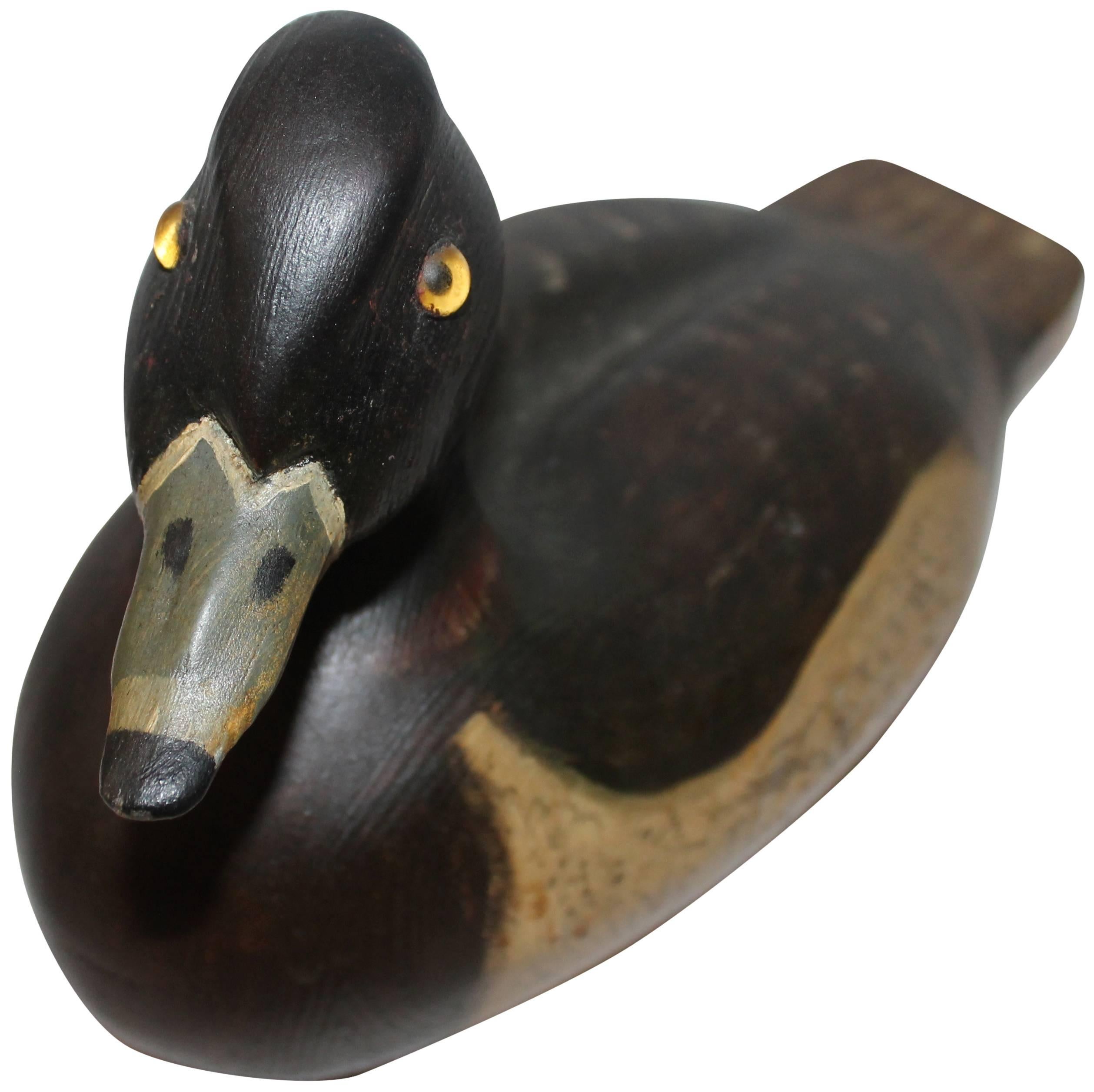 Fantastic Mid-Century Original Carved and Painted Decoy