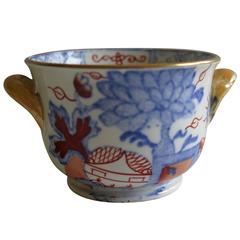 Rare, Mid-19th C. Mason's Ironstone Miniature Bowl, Chinoiserie Jardiniere Ptn. 9