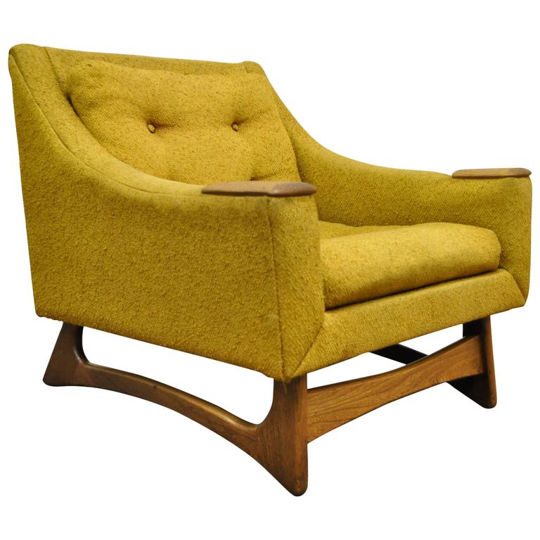 Mid Century Modern Sculpted Club or Lounge Chair attr, to Adrian