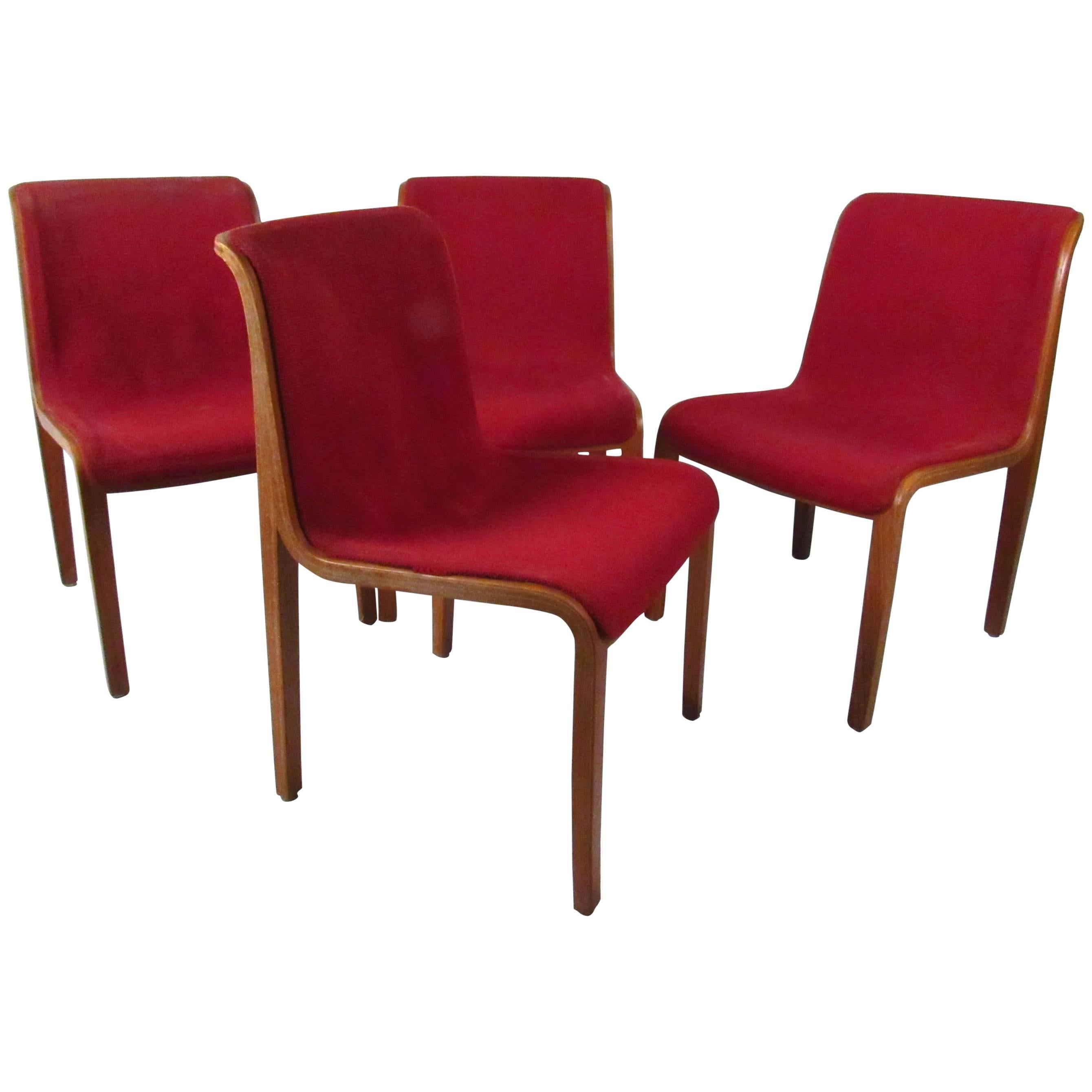 Set of Midcentury Side Chairs by Bill Stephens for Knoll
