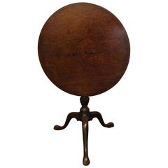 George II Mahogany Tilt-Top Birdcage Table