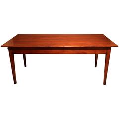 French Cherrywood Farmhouse Table, circa 1840
