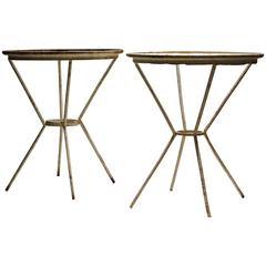  Mid-20th Century X Base Iron Rebar Tables