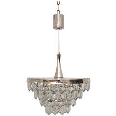 Crystal Glass Chandelier by Kinkeldey 4