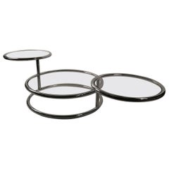 Vintage Chrome Mechanical Disk Table