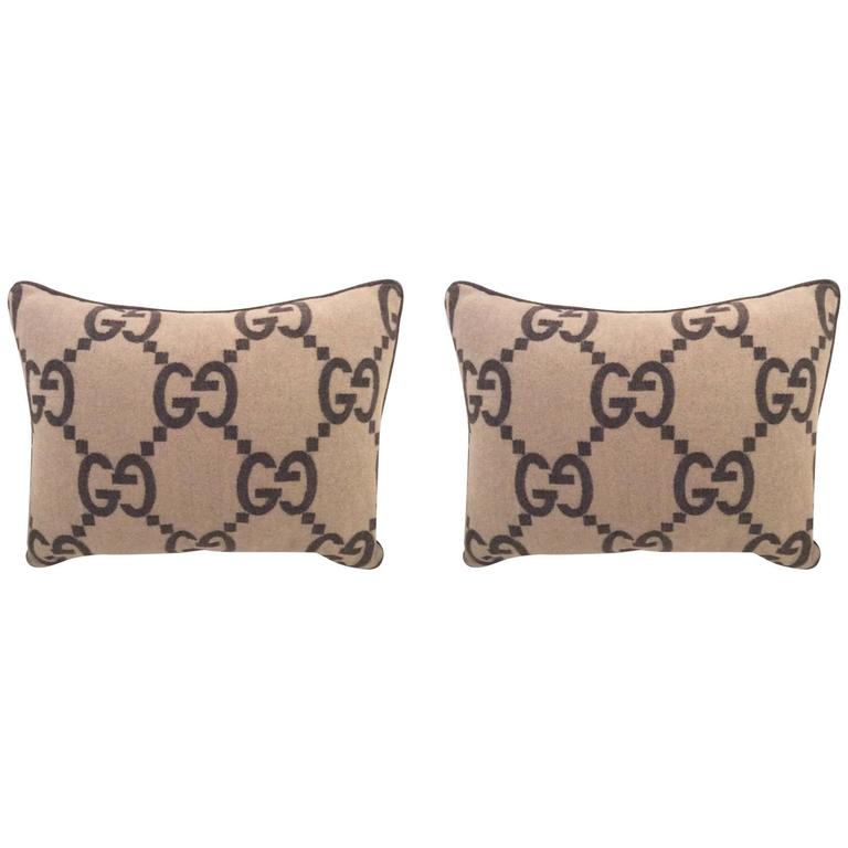 One Gucci Cashmere Throw Pillow at 1stDibs | gucci pillows, gucci throw  pillows, gucci couch pillows