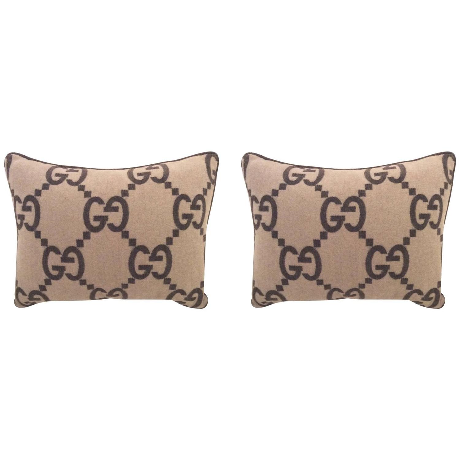 One Gucci Cashmere Throw Pillow At 1stdibs