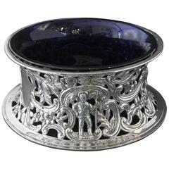 Antique English Victorian Sterling Silver Dish Ring