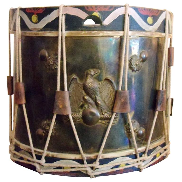 Late 19th Century Italian Brass and Rope Tension Military Drum at 1stdibs