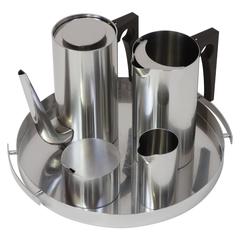 MOKA SET By Arne Jacobsen “Cylinda Line” For Stelton Demitasse Dishes SAS-Hotel