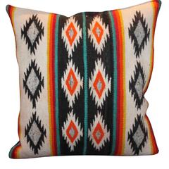 Amazing Early Geometric Navajo Eye Dazzler Pillow