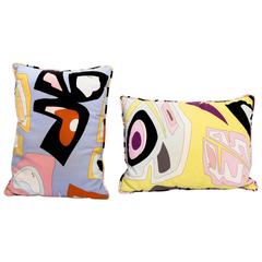 Pair of Vintage Pucci Pillows by Funky Finders
