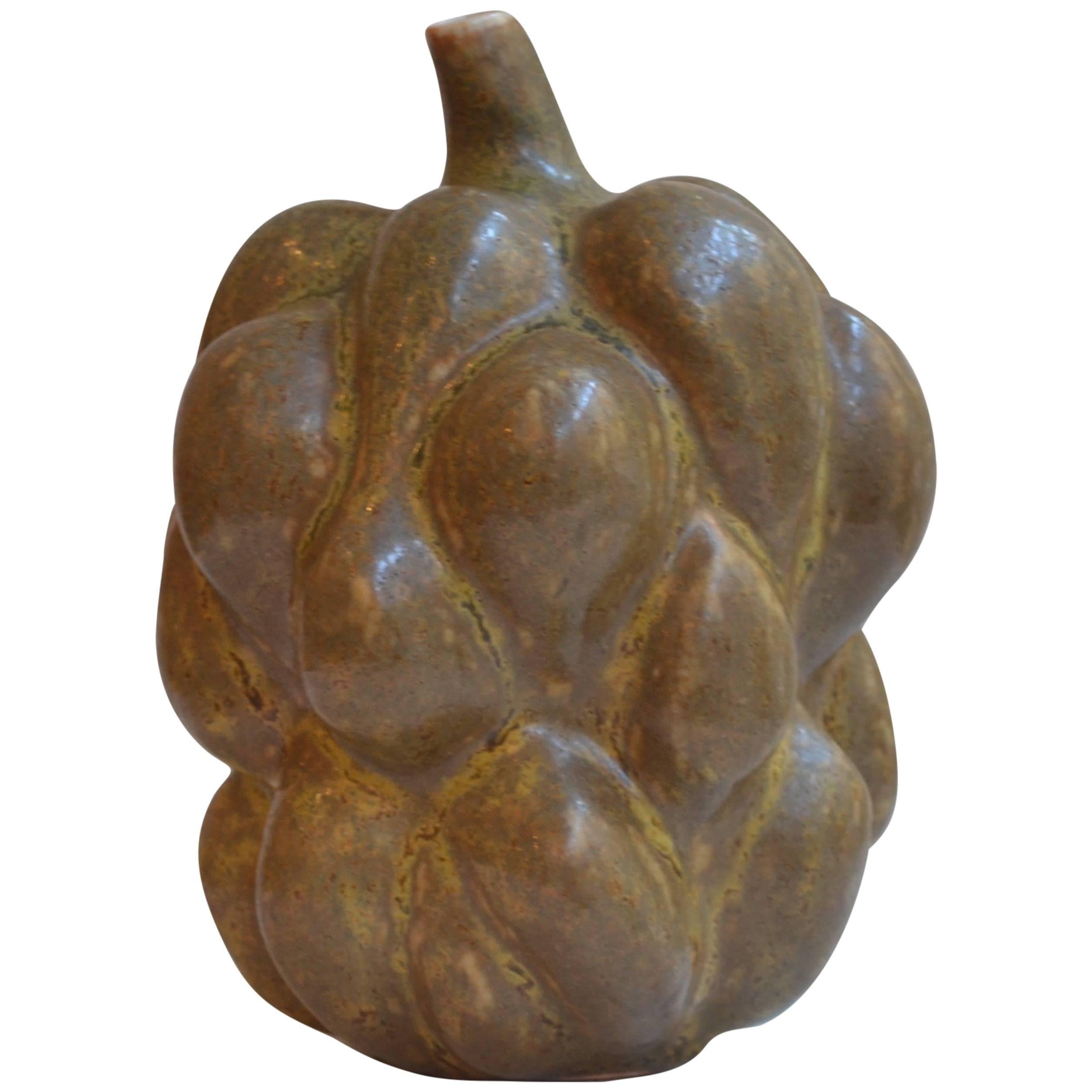 Axel Salto Rare Fruit Form with Stem in Solfatara Glaze