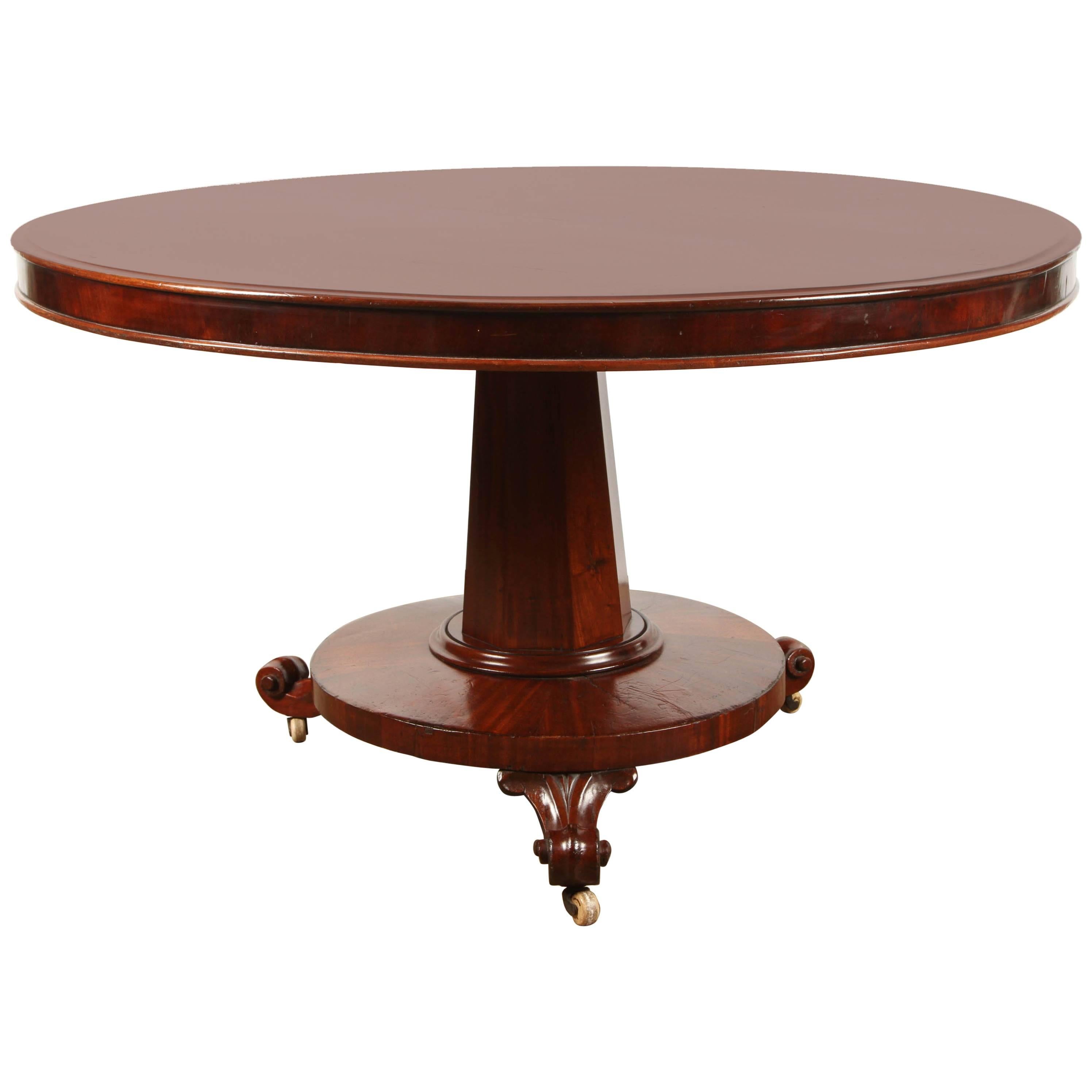 Regency Mahogany Pedestal Table